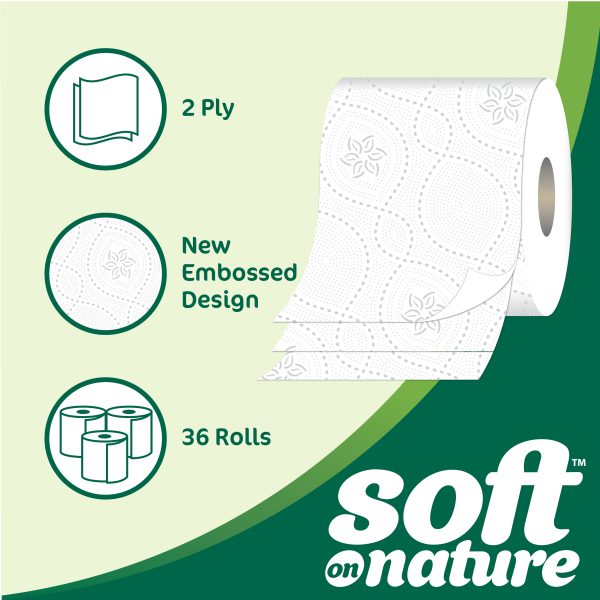 Soft on Nature 2ply Recycled 36 Rolls - Image 3