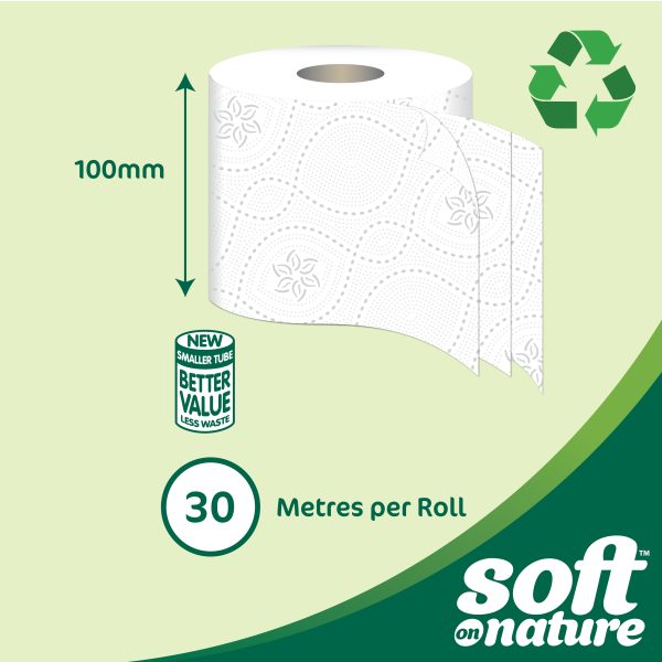 Soft on Nature 2ply Recycled 36 Rolls - Image 2