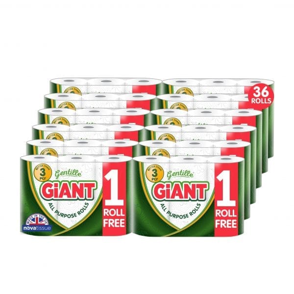Gentille Giant 3 Pack Kitchen Roll 36 Rolls