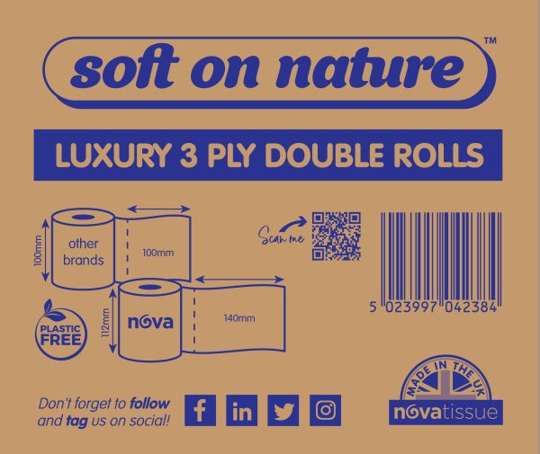 Soft on Nature 3ply Luxury 36 Double Rolls
