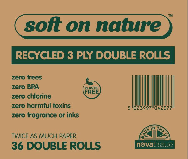 Soft on Nature 3ply Recycled 36 Double Rolls