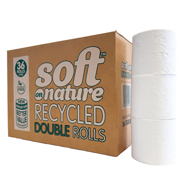 Soft on Nature 3ply Recycled 36 DOUBLE Rolls