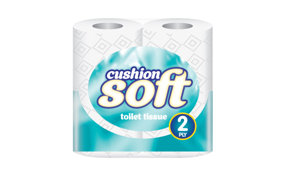 Cushion Soft 2ply Toilet rolls – 10 Packs of 4 (40 Rolls)