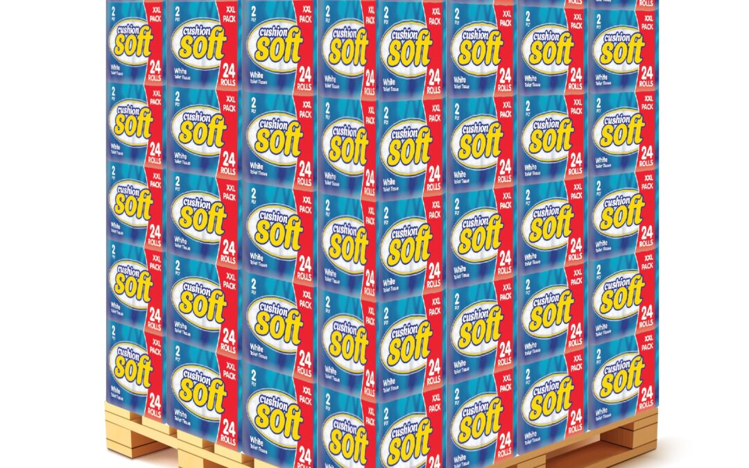 Cushion Soft 24 Pack 2ply Toilet Roll (Pallet Deal) 96 packs of 24