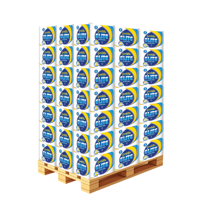 Gentille Elite 3ply Kitchen Rolls (Pallet Deal) 360 Packs of 3