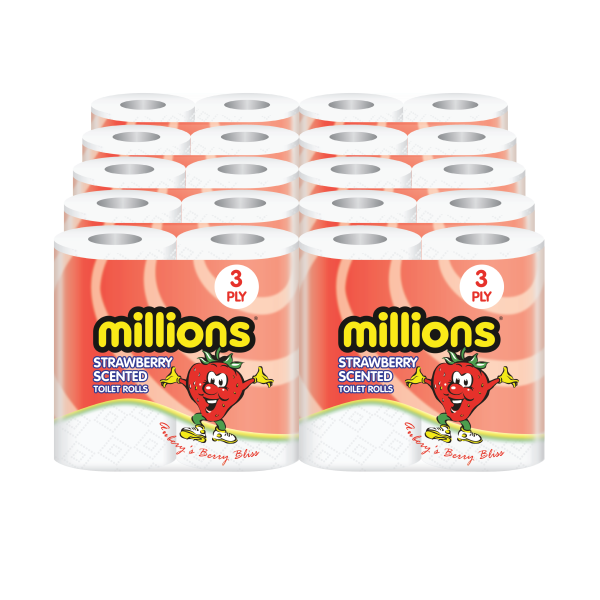 Millions Strawberry 40 roll clear