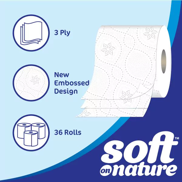 Soft on Nature 3ply Luxury 36 Rolls - Image 2