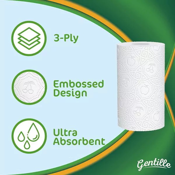 Gentille Giant 3 Pack, 18 Kitchen Rolls