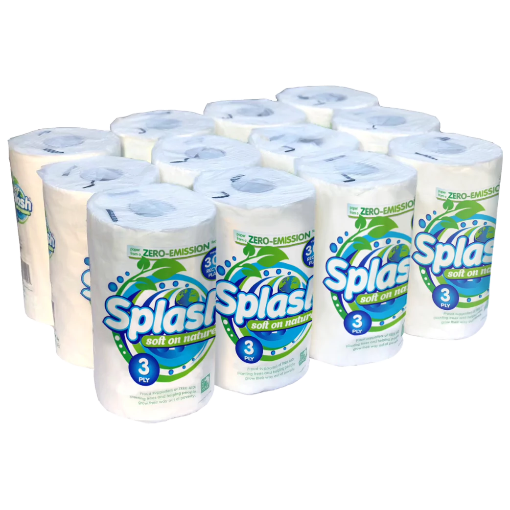 Splash Soft on Nature Jumbo 3ply Kitchen Rolls (Pallet Deal) 648 jumbo rolls - Image 2