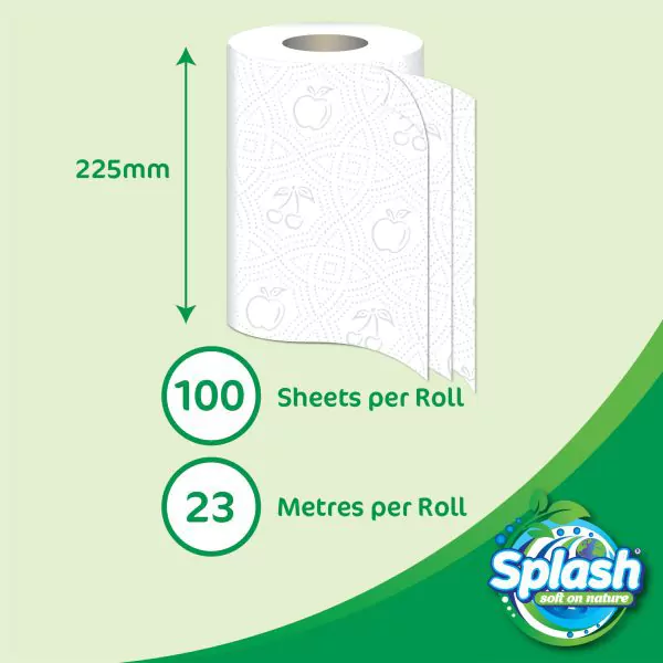 Splash Soft on Nature, 24 Kitchen Rolls
