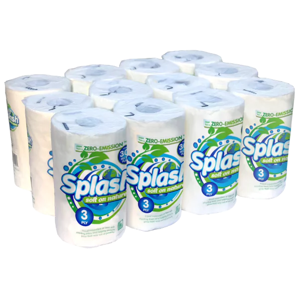 Splash Soft on Nature Jumbo 3ply Kitchen Rolls (12 Rolls)