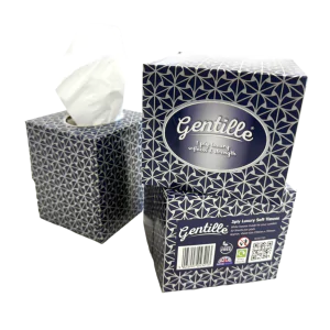 Gentille 3ply Facial Tissues - 24 Cube Boxes (50 sheets each)