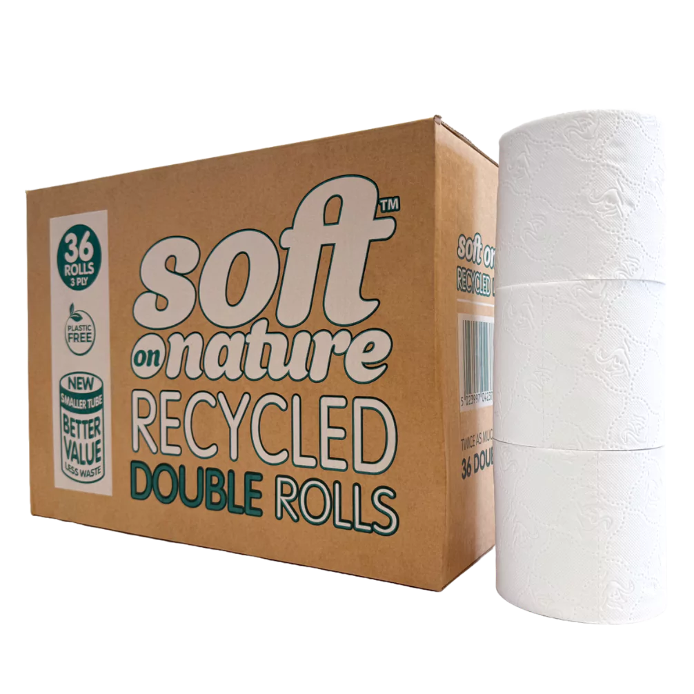 Soft on Nature 3ply Recycled 36 DOUBLE Rolls