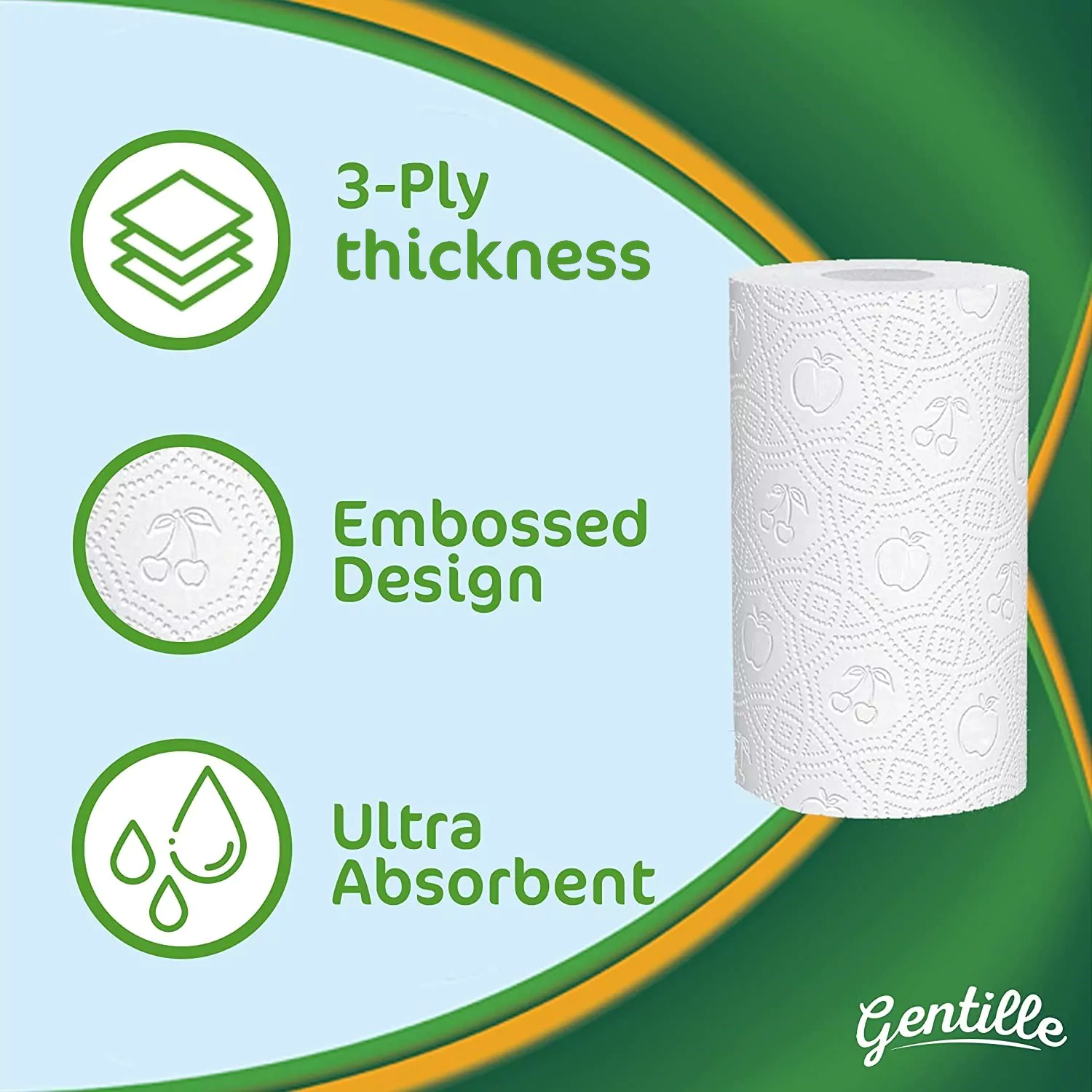 Gentille Giant 3ply Kitchen Rolls (Pallet Deal) 252 packs of 3 - Image 4