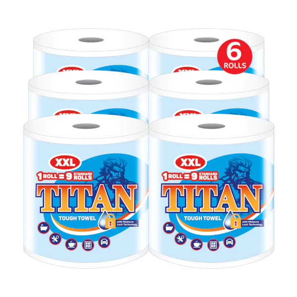 Titan XXL 2ply Jumbo Kitchen Rolls (6 Rolls)