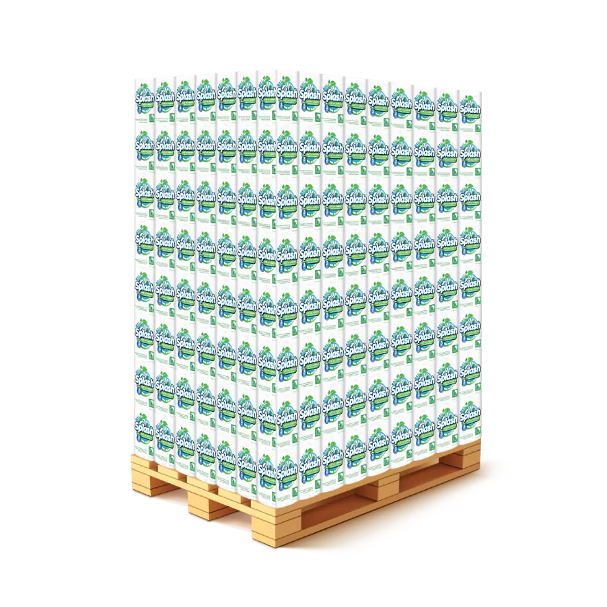 Splash Soft on Nature Jumbo 3ply Kitchen Rolls (Pallet Deal) 648 jumbo rolls