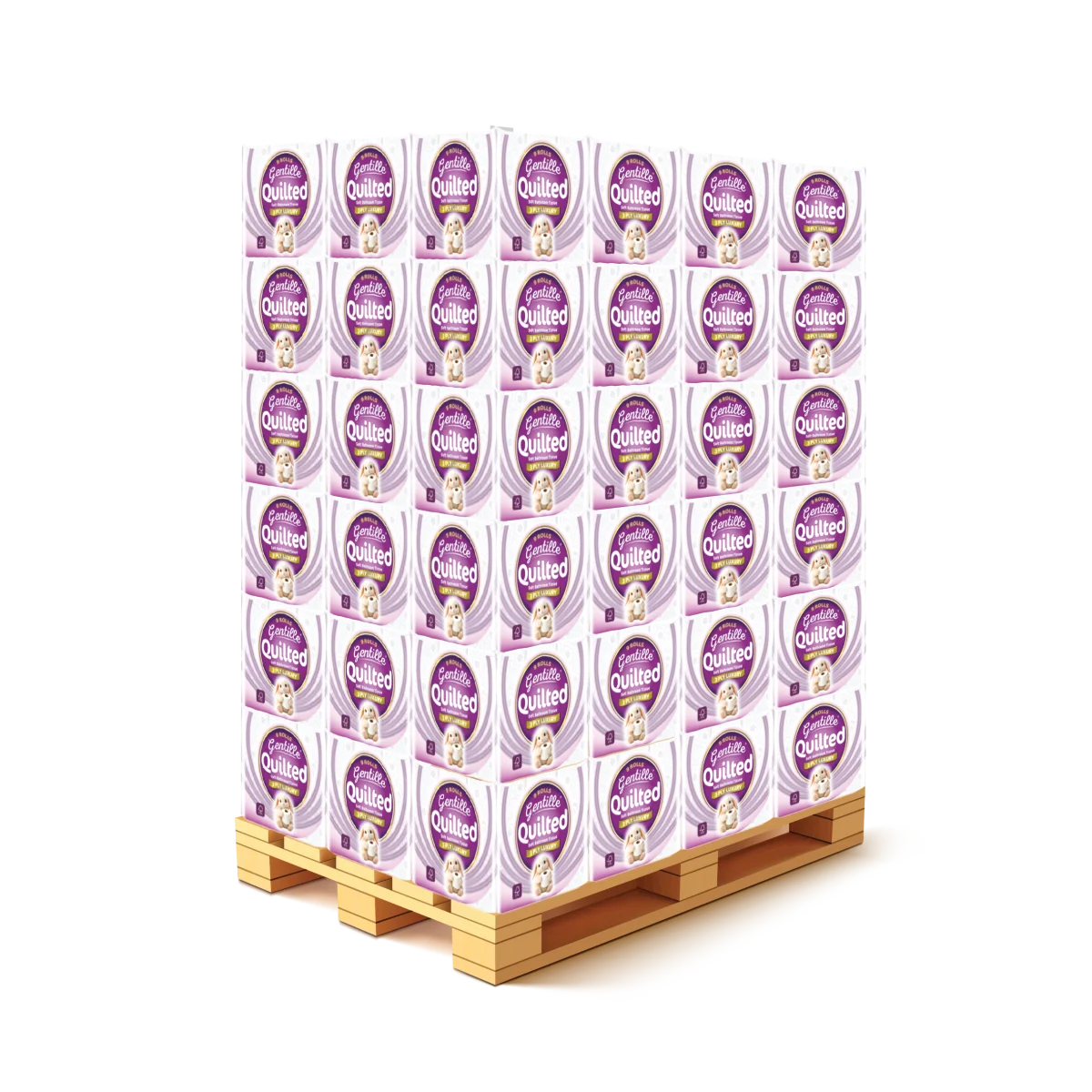 Gentille Quilted 9 Pack 3ply Toilet Roll (Pallet Deal) 240 packs of 9