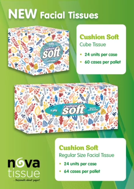 Cushion Soft Facial Tissues – Two Smarter Box Styles