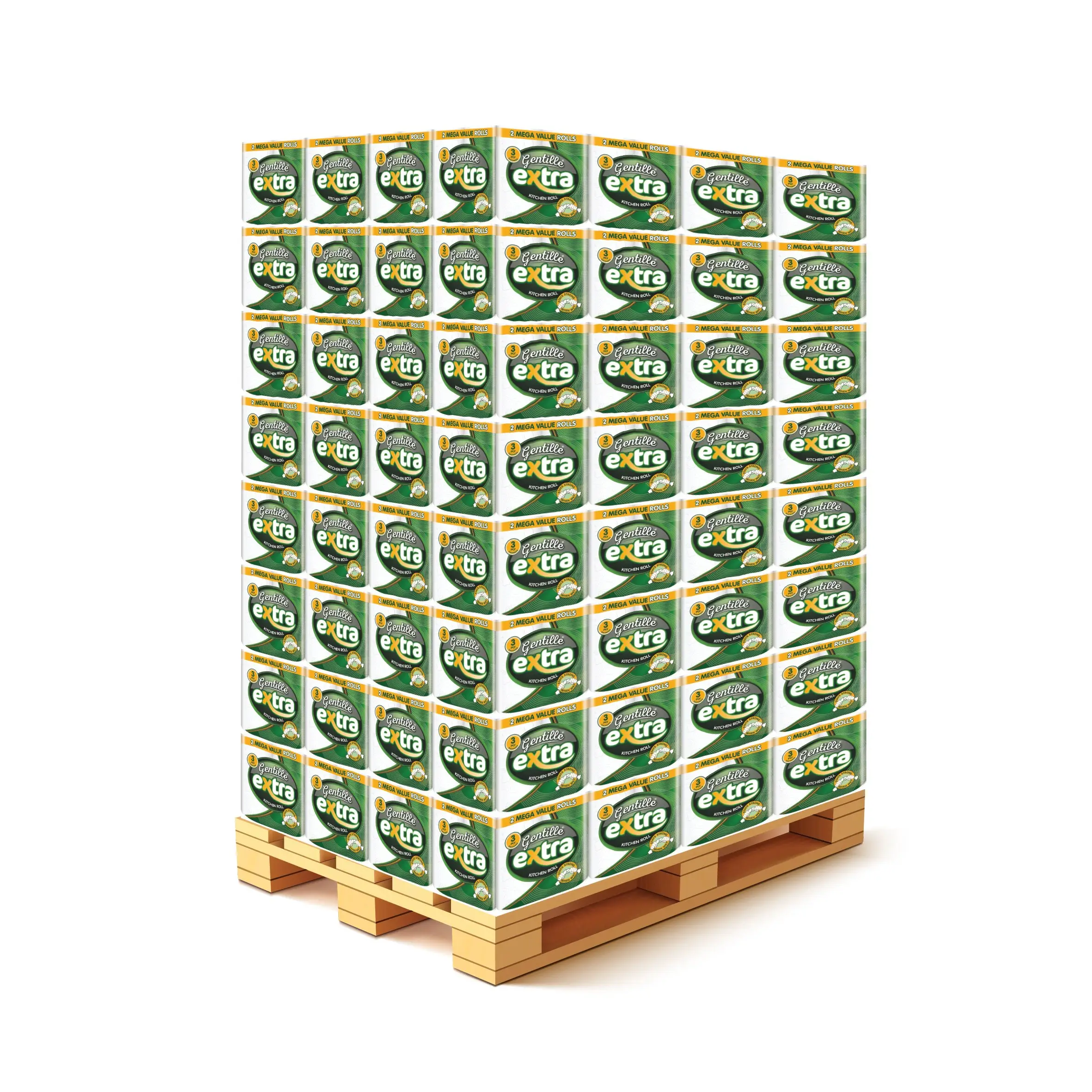 Gentille Extra 3Ply Kitchen Rolls (Pallet Deal) 324 Packs of 2