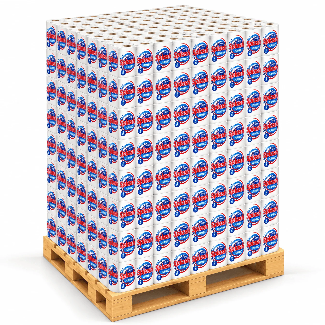 Splash Jumbo 2ply Kitchen Rolls (Pallet Deal) 720 Jumbo Rolls