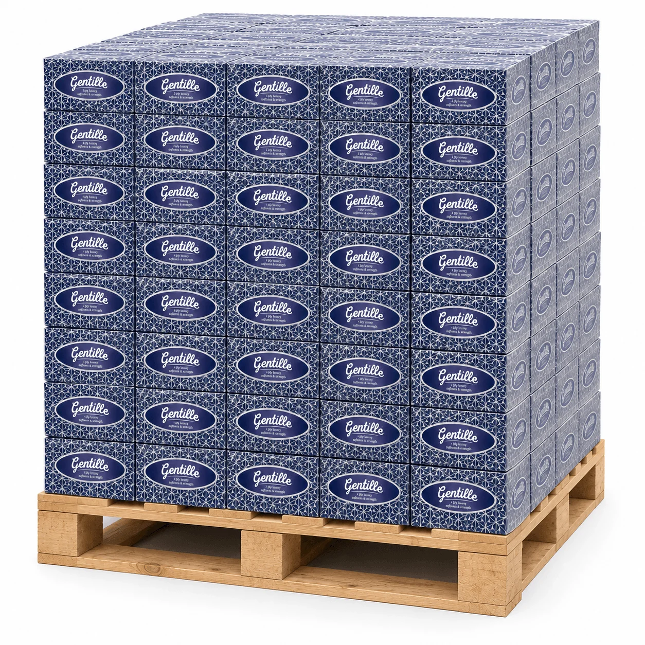 Gentille 3ply Facial Tissues - 24 Regular Boxes (Pallet Deal)